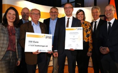 DER SC „Motor“ erhielt den Förderpreis bei der Verleihung der Sterne des Sports in silber